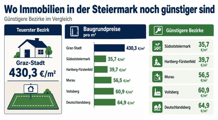 Immobilie kaufen in der Steiermark: Wo lohnt es sich noch?